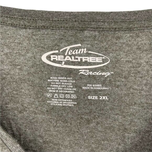 Real Tree Nascar Dale Jr 88 V-Neck T-Shirt Short Sleeve 2XL Racing Casual Shirt - Picture 5 of 5